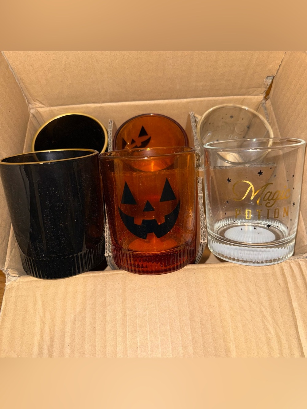 Festive Halloween Glass Cup Set of 6